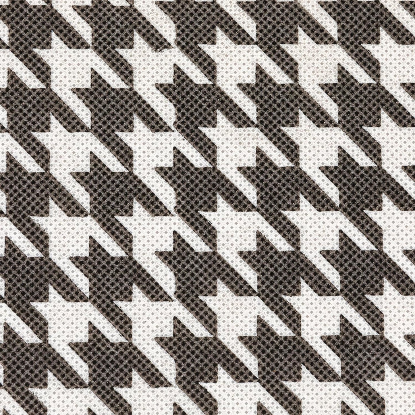 Household Essentials Fabric Storage Bins 6 Piece Set, Houndstooth White and Black