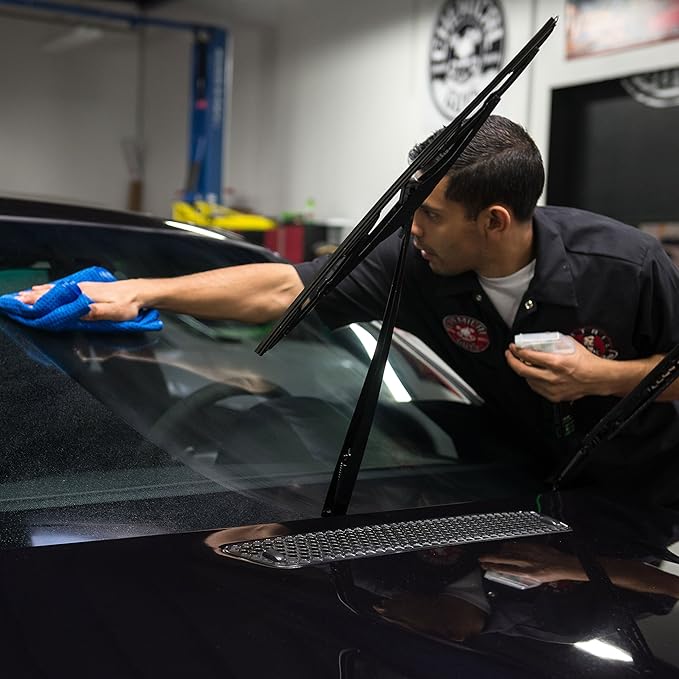 Chemical Guys MIC_708_1 Waffle Weave Towel for Home & Auto Glass, Windows, Mirrors & More, Blue (24 in. x 16 in.)