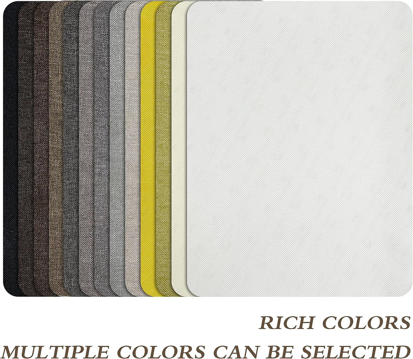 Self-Adhesive Fabric Patches for Sofa and Clothes Repair, 8X11 inch 2 PCS, Multi Color, (8" x 11"-2PCS, White)